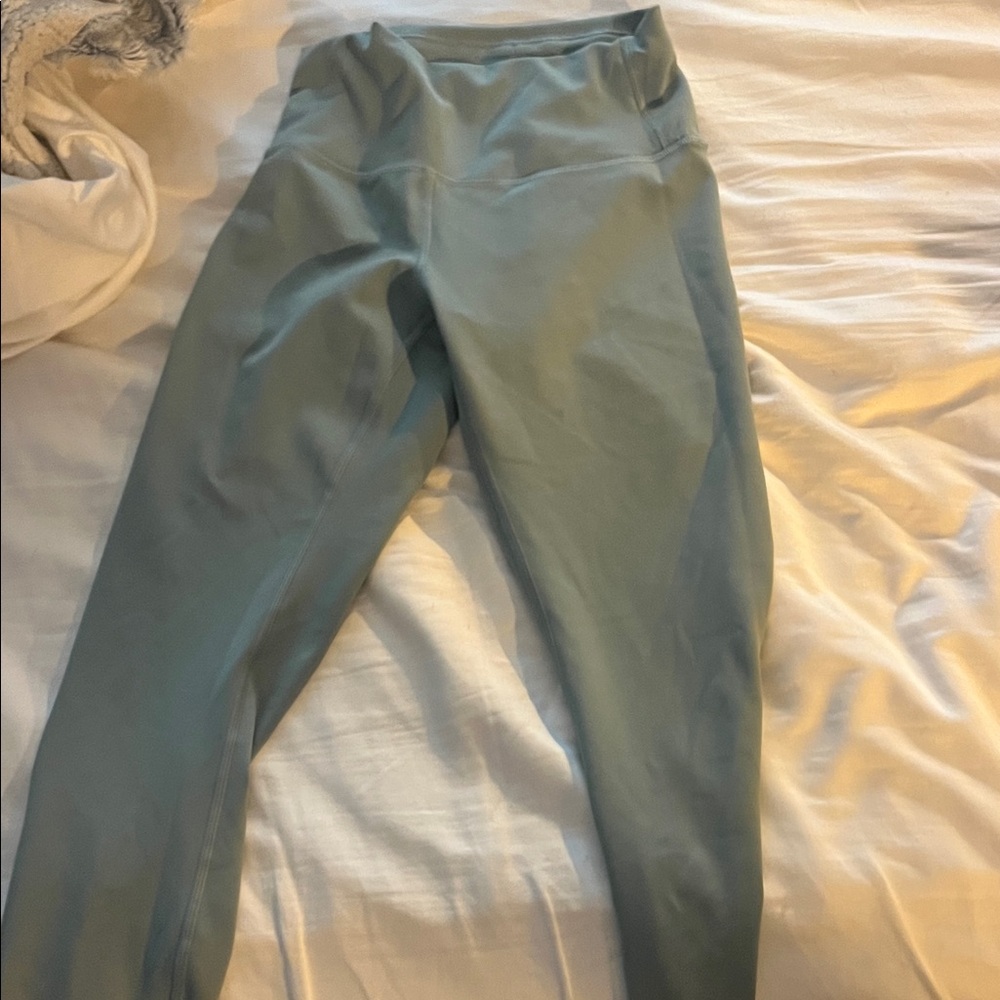 Light green lululemon size 6 Capri leggings